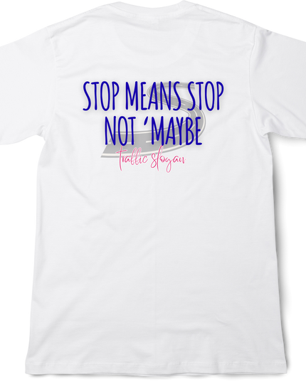 Traffic slogan T-Shirt(1) back print cotton Novelty Gift Ideas Funny Slogans (for abroad) Tee