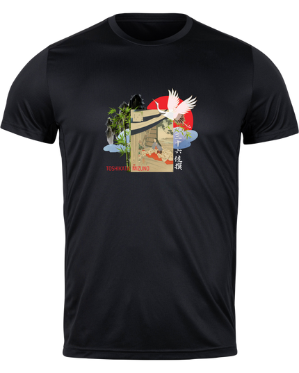 三十六佳撰(35) 美人画 Tシャツ 浮世絵 柄プリント 和 和柄 日本 お土産 水野年方 Geisha t-shirt