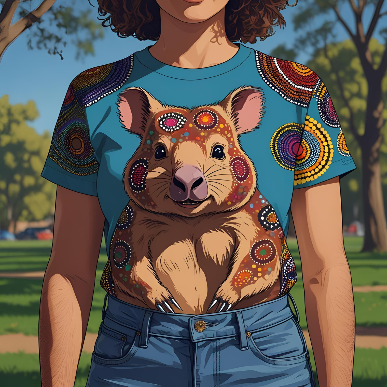 Aboriginal art t-shirt