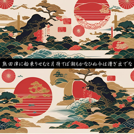 Collection image for: Japanese poetry T-shirt Waka Tee