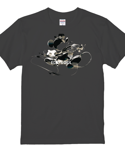 sumi-e ink painting style T-Shirt (105) Japanese Streetwear Edo soul Tee