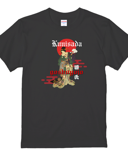 Genji Goshu Yojo (5) Beauty Painting T-shirt Ukiyo-e Pattern Print Japanese Japanese Pattern Japan Souvenir Utagawa Kunisada (Toyokuni III)