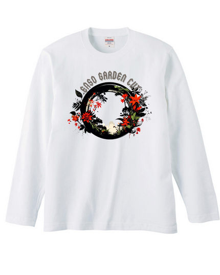 Deer antler comb (1) Jomon T-shirt Organic cotton Long sleeve T-shirt with ribbing Japanese print Japanese culture Souvenir