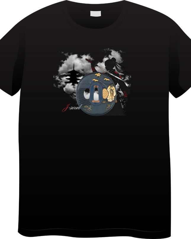 Tsubaweapon(210) T-shirt Japanese sword unisex Japanese print Japanese pattern Japan souvenir foreigner