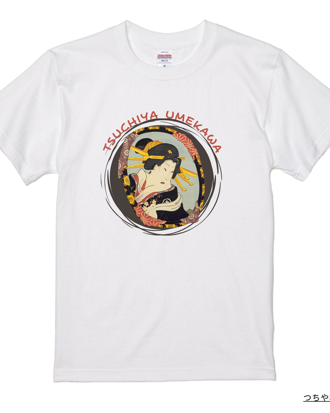 Modern Oshie Kagami (6) T-shirt Ukiyo-e Unisex Japanese print Japanese pattern Japan Souvenir Foreigner