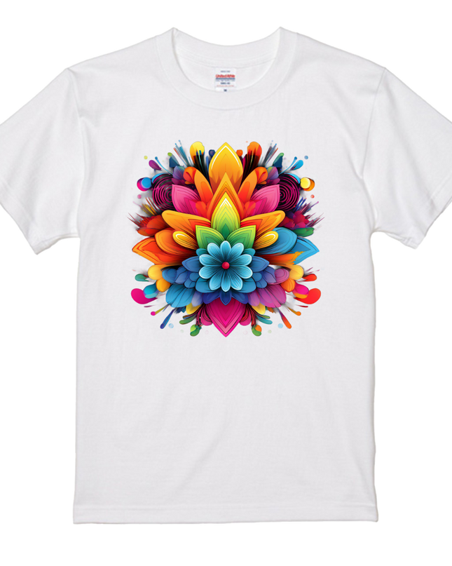 Maximalism × Colorful Pattern Design T-shirt (6) cotton Novelty Gift Ideas street art Tee
