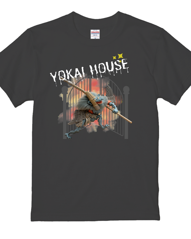 Japanese Yokai Design T-shirt (6) cotton Novelty Gift Ideas street art Tee