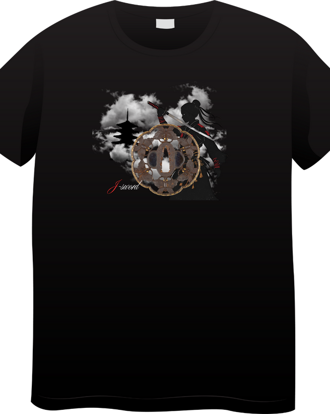 Tsubaweapon(211) T-shirt Japanese sword unisex Japanese print Japanese pattern Japan souvenir foreigner