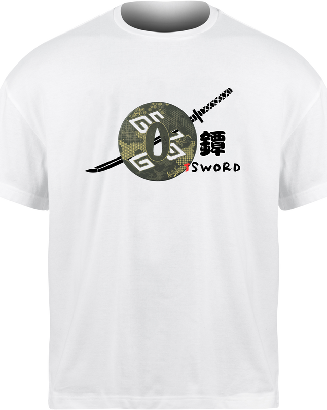 Tsuba weapon (6) T-shirt Japanese sword Unisex Japanese print Japanese pattern Japan Souvenir Foreigner
