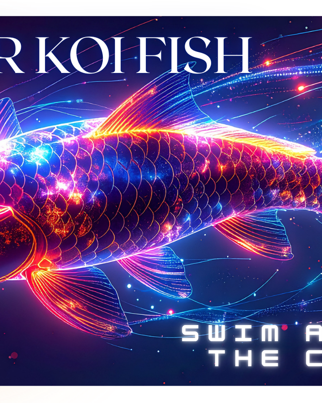 Cyberpunk sticker [Cyber Koi Fish] (112)