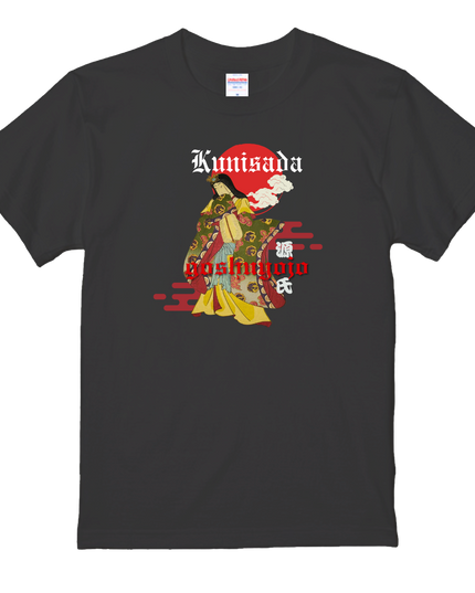 Genji Goshu Yojo (6) Beauty Painting T-Shirt Ukiyo-e Pattern Print Japanese Japanese Pattern Japan Souvenir Utagawa Kunisada (Toyokuni III)