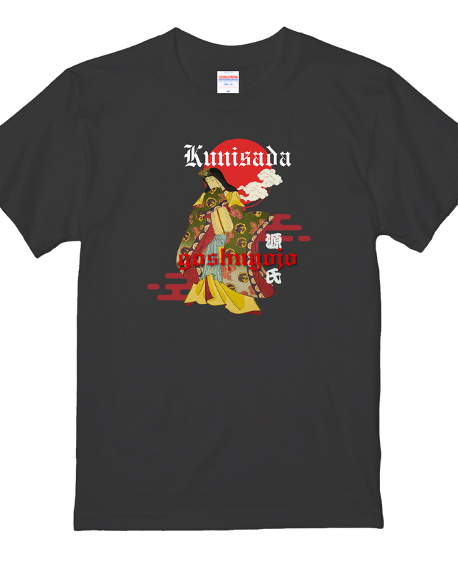 Genji Goshu Yojo (6) Beauty Painting T-Shirt Ukiyo-e Pattern Print Japanese Japanese Pattern Japan Souvenir Utagawa Kunisada (Toyokuni III)