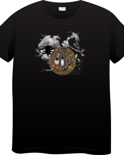 Tsubaweapon(212) T-shirt Japanese sword unisex Japanese print Japanese pattern Japan souvenir foreigner