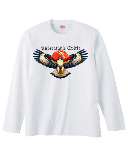 Deer antler comb (1) Jomon T-shirt Organic cotton Long sleeve T-shirt with ribbing Japanese print Japanese culture Souvenir