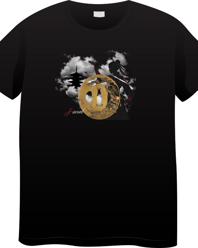 Tsubaweapon(213) T-shirt Japanese sword unisex Japanese print Japanese pattern Japan souvenir foreigner