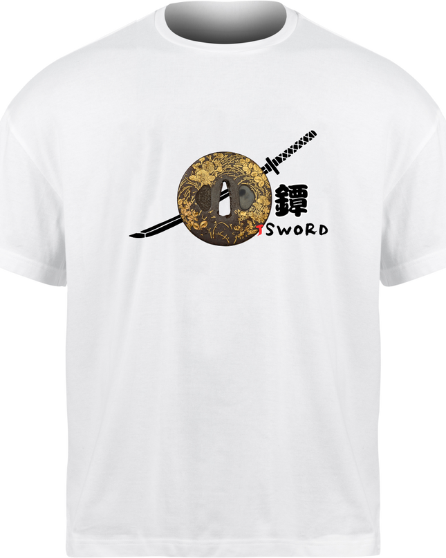 Tsuba weapon (7) T-shirt Japanese sword Unisex Japanese print Japanese pattern Japan Souvenir Foreigner