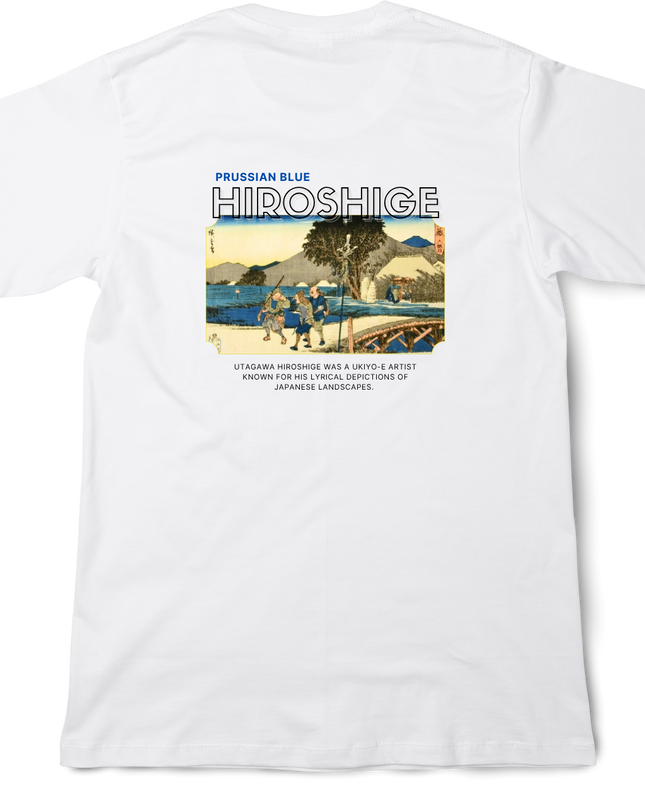 Hiroshige Blue (8) T-shirt Utagawa Hiroshige Mitate-e Nishiki-e Ukiyo-e Japanese print Japanese pattern Japanese art souvenir