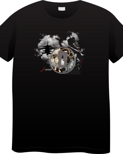Tsubaweapon(214) T-shirt Japanese sword unisex Japanese print Japanese pattern Japan souvenir foreigner