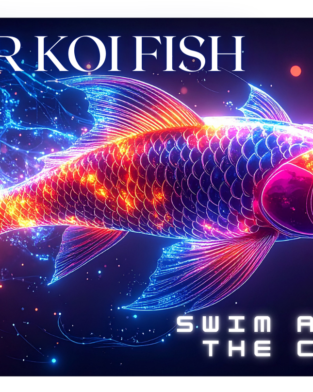 Cyberpunk sticker [Cyber Koi Fish] (114)