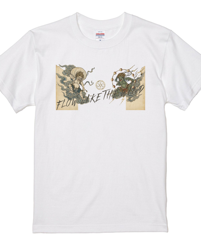 Truckers T-Shirt (207) Long-sleeved Tee without ribbed cuff Japanese-style art