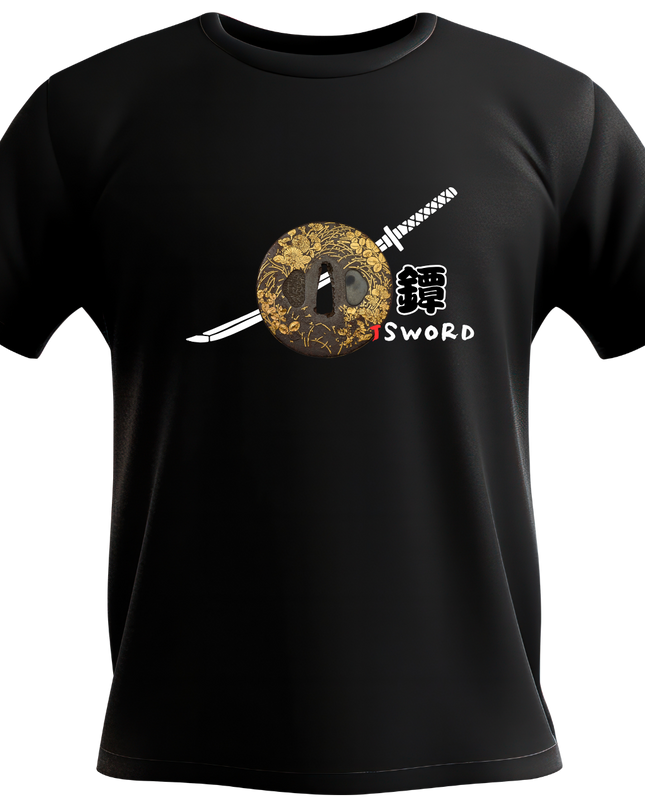 Tsuba weapon (7) T-shirt Japanese sword Unisex Japanese print Japanese pattern Japan Souvenir Foreigner