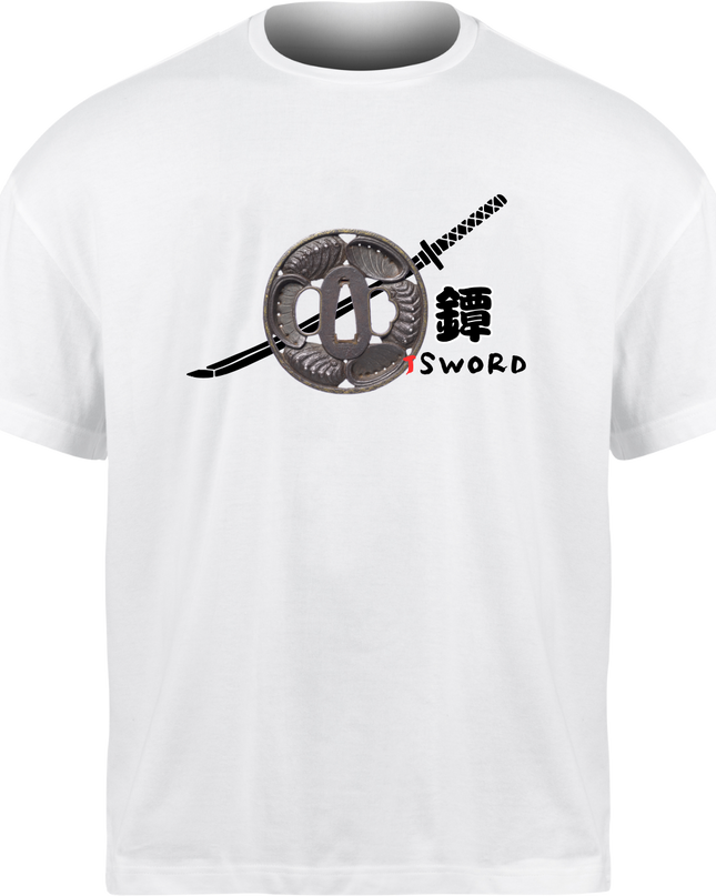Tsuba weapon (8) T-shirt Japanese sword Unisex Japanese print Japanese pattern Japan Souvenir Foreigner