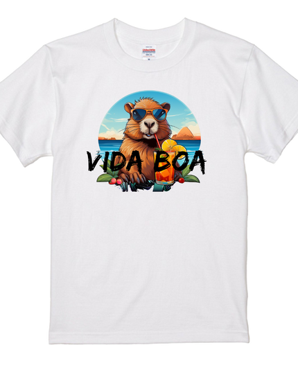 Brazilian style T-shirt  (8) cotton Novelty Gift Ideas Vida Boa Tee