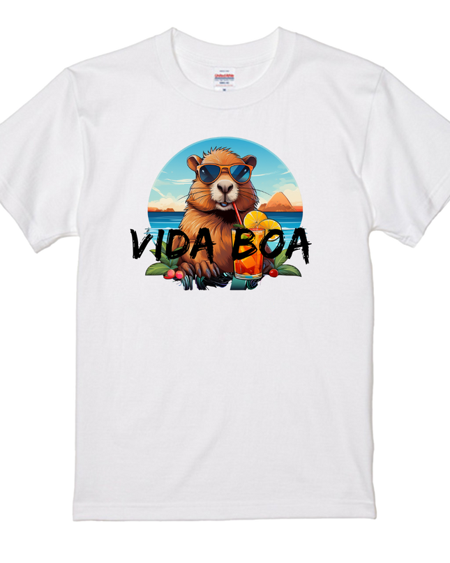 Brazilian style T-shirt  (8) cotton Novelty Gift Ideas Vida Boa Tee