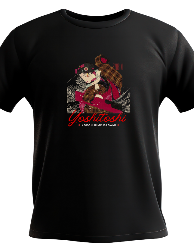 Yoshitoshi Tsukioka Kokinhimekan (7) T-shirt Ukiyo-e Unisex Japanese print Japanese pattern Japan Souvenir Foreigner
