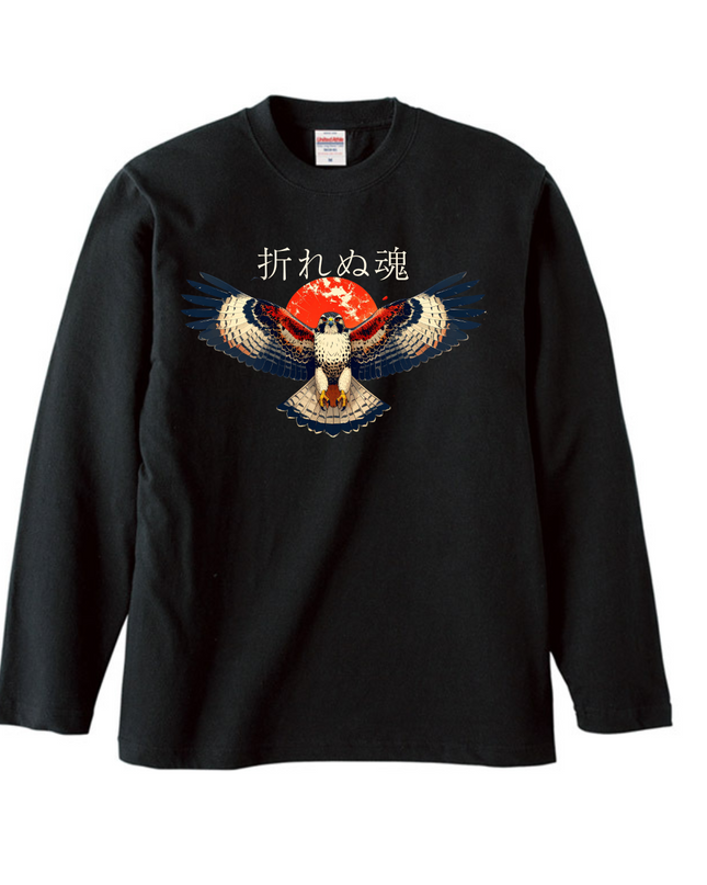 truckers T-Shirt (110) Long-sleeved Tee without ribbed cuff Japanese-style art