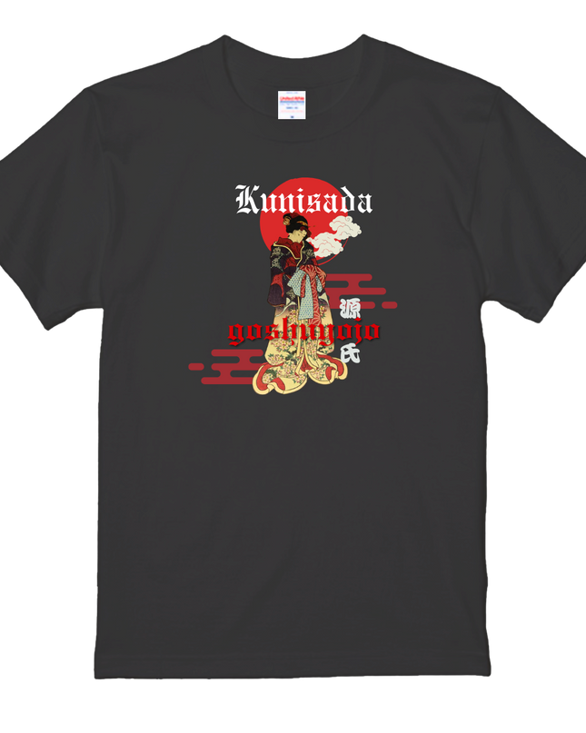 Genji Goshu Yojo (9) Beauty painting T-shirt Ukiyo-e Pattern print Japanese Japanese pattern Japan Souvenir Utagawa Kunisada (Toyokuni III)