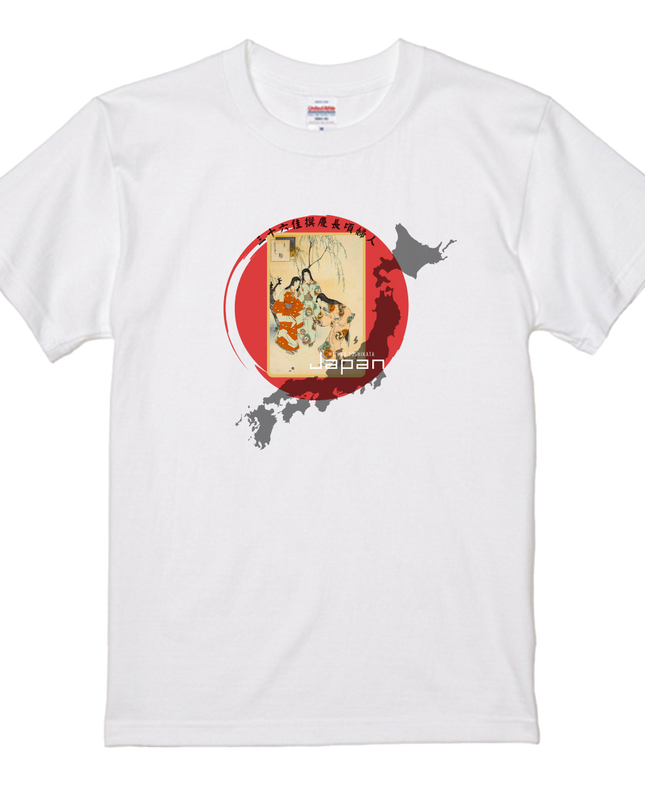 Mizuno Toshikata Thirty-six Selections (10) T-shirt Ukiyo-e Unisex Japanese print Japanese pattern Japan Souvenir Foreigner