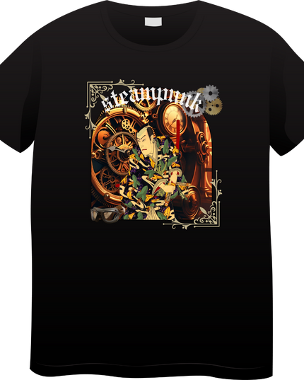 Steampunk T-shirts (19) Ukiyo-e T-shirts Retro-future Nishiki-e Steampunk fashion Japanese Japanese souvenirs