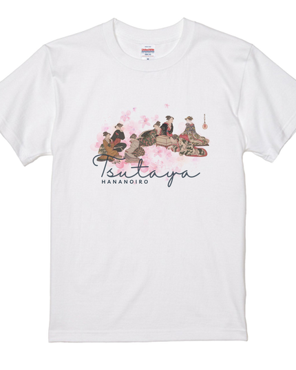 Tsutaya Juzaburo Series Flower Color (1) T-shirt Ukiyo-e Unisex Japanese print Japanese pattern Japan Souvenir Foreigner 