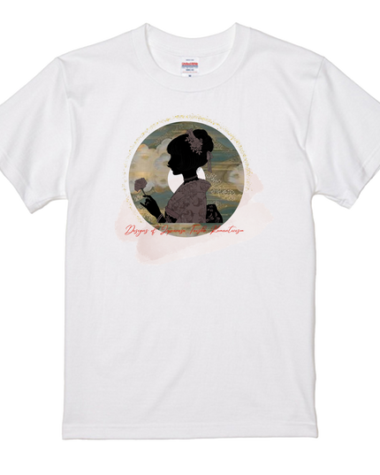 Taisho Romance T-shirt(1) organic cotton Japanese pattern print Japanese culture souvenirs