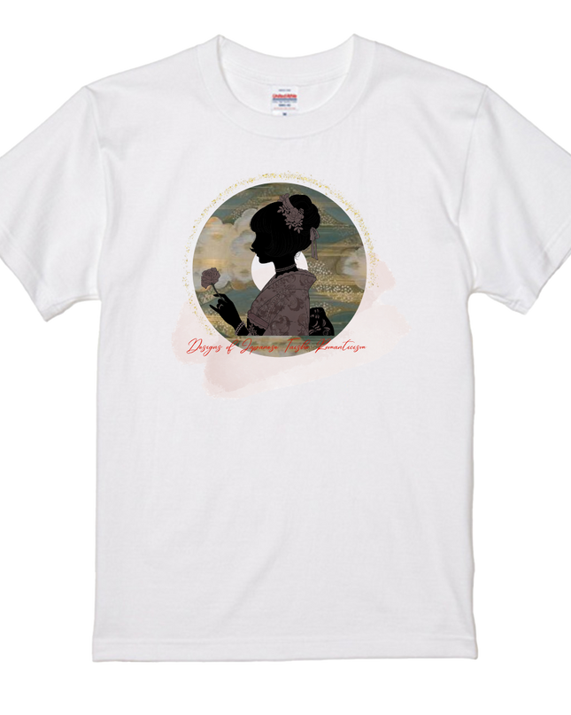 Taisho Romance T-shirt(1) organic cotton Japanese pattern print Japanese culture souvenirs