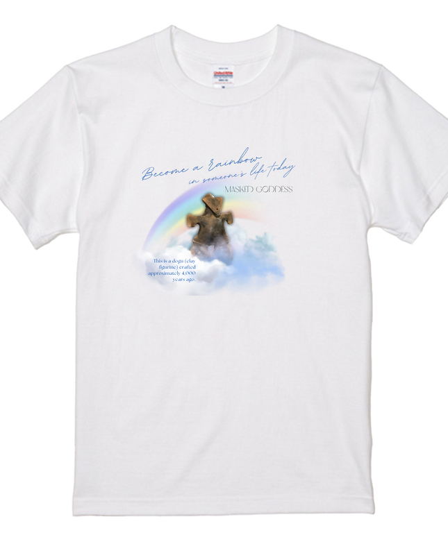 Clay figure T-shirt(1) Jomon T-shirts Organic cotton T-shirts Japanese print Japanese culture Souvenirs