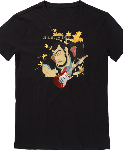 Kabuki Rock T-shirt(1) organic cotton Japanese pattern print Japanese culture souvenirs