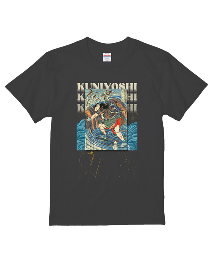 Honcho Suikoden Heroes 800 People One Piece (1) T-shirt, warrior painting, Nishiki-e, Utagawa Kuniyoshi, Ukiyo-e, Japanese print, Japanese, Japanese pattern, Japan, souvenir, foreigner