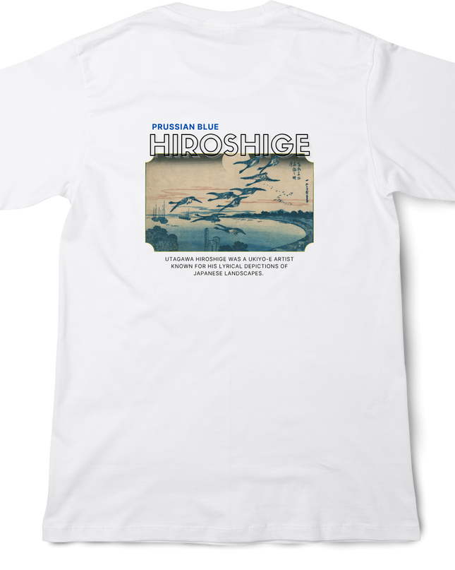 Hiroshige Blue (1) T-shirt Utagawa Hiroshige Mitate-e Nishiki-e Ukiyo-e Japanese print Japanese pattern Japanese art souvenir foreigner