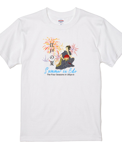 Thirty-six Beautiful Women T-shirts, Ukiyo-e print, Japanese style, Japanese pattern, Japanese souvenir, Mizuno Toshikata, Geisha t-shirt