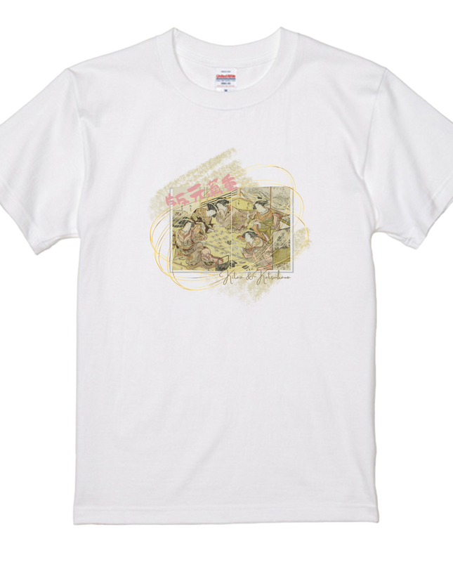 Publisher Tsutaya Juu Blue Chamber Beauty Mirror (1) Beauty Painting T-shirt Ukiyo-e Pattern Print Japanese Japanese Pattern Japan Souvenir Tsutaya Juzaburo