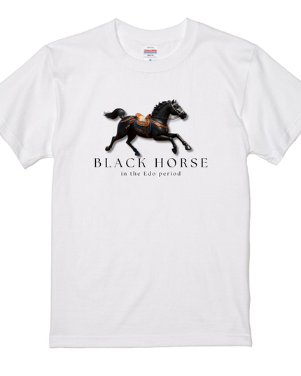 Horses in the Edo period T-shirt (1) Edouma T-shirts for a stylish Japanese look