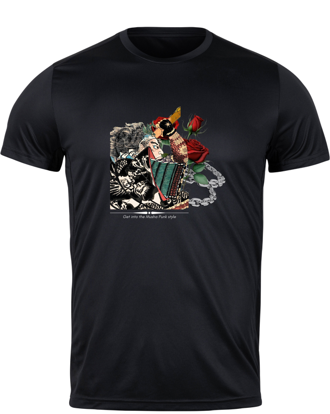 Musha Punk (1) T-shirt Ukiyo-e Japanese print Edo period art Japanese culture Woodblock print Souvenir Musya T-shirt
