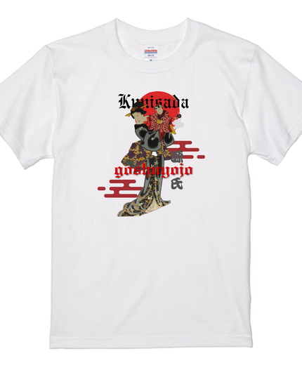 源氏後集余情(1) 美人画 Tシャツ 浮世絵 柄プリント 和 和柄 日本 お土産  歌川国貞 (三代豊国)