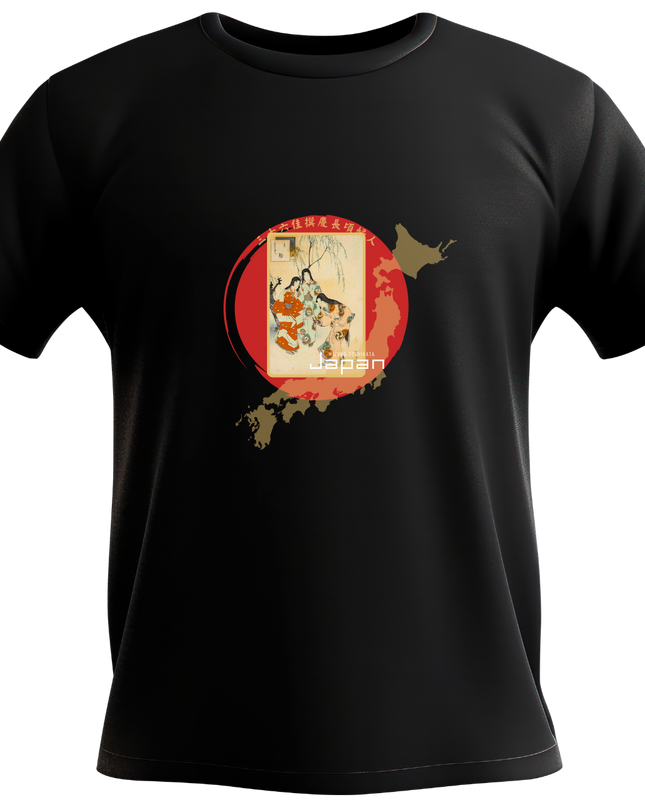 Mizuno Toshikata Thirty-six Selections (10) T-shirt Ukiyo-e Unisex Japanese print Japanese pattern Japan Souvenir Foreigner