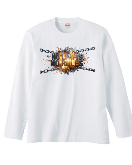 Cool English phrases T-Shirt (110) Long-sleeved Tee without ribbed cuff