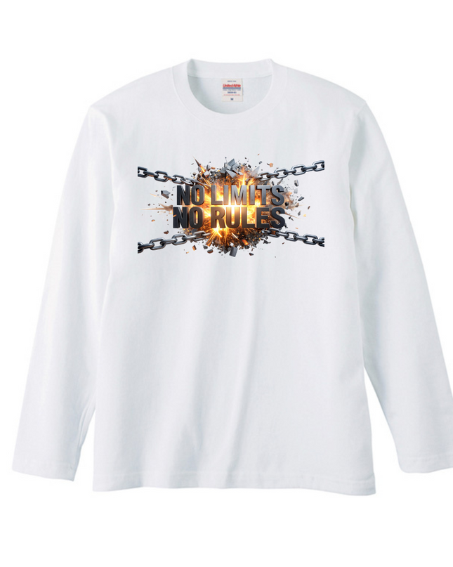 Cool English phrases T-Shirt (110) Long-sleeved Tee without ribbed cuff