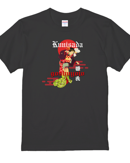 Genji Goshu Yojo (10) Beauty painting T-shirt Ukiyo-e Pattern print Japanese Japanese pattern Japan Souvenir Utagawa Kunisada (Toyokuni III)