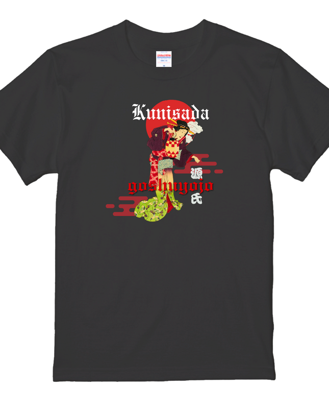 Genji Goshu Yojo (10) Beauty painting T-shirt Ukiyo-e Pattern print Japanese Japanese pattern Japan Souvenir Utagawa Kunisada (Toyokuni III)